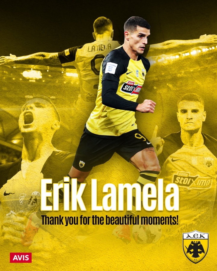 官方网-退役！33岁拉梅拉官宣与雅典AEK解约，将退役加入塞维利亚教练组