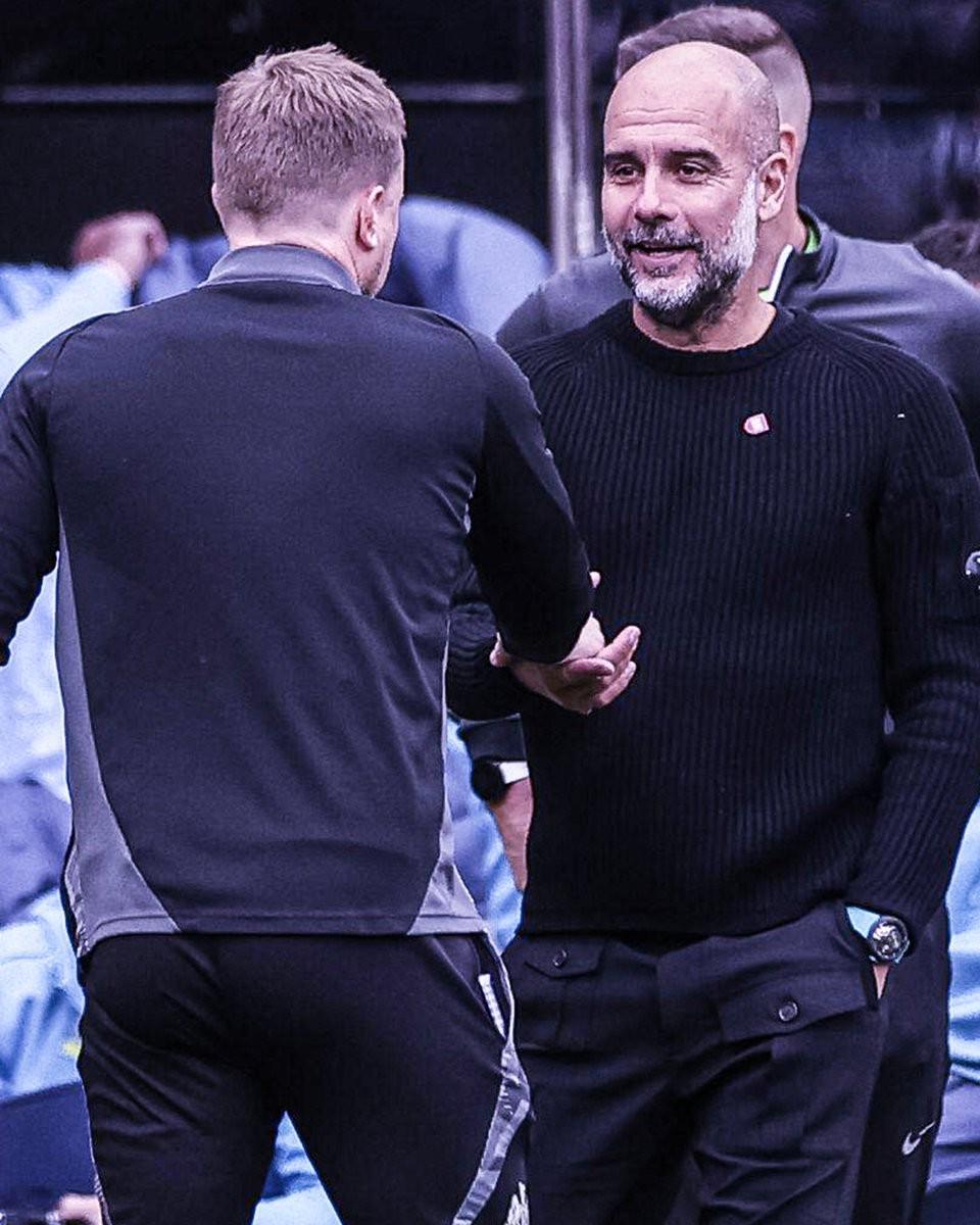 瓜帅执教生涯已16次击败埃迪-豪,仅次于对戴奇的17胜